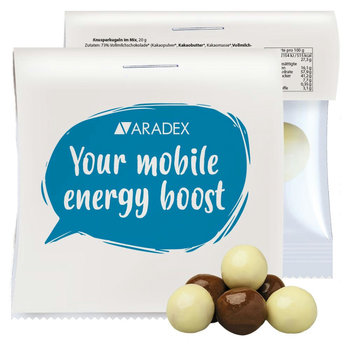 Knusperkugeln-Mix, ca. 20g, Express Maxi-Tüte mit Werbereiter
