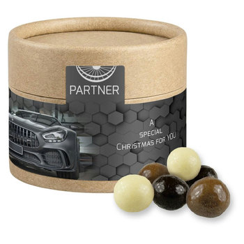 Knusperkugeln-Mix, ca. 25g, Biologisch abbaubare Eco Pappdose Mini