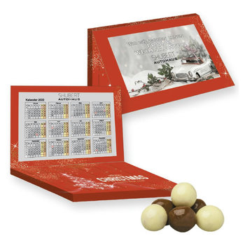 Knusperkugeln-Mix, ca. 50g, Express Adventskalender Mini mit Werbekarte