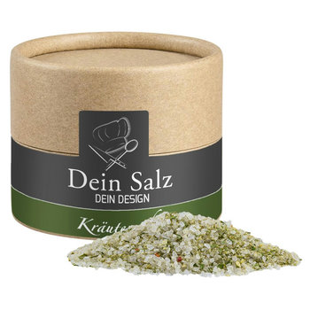 Kräutersalz, ca. 55g, Biologisch abbaubare Eco Pappdose Mini