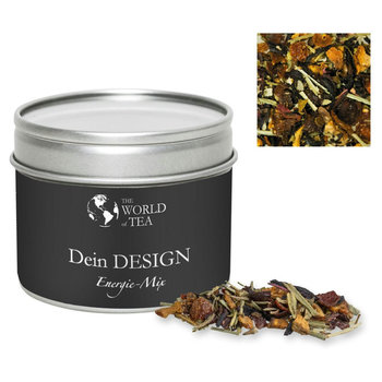 Kräutertee EnergieMix + Koffein, ca. 25g, Metalldose mit Sichtfenster