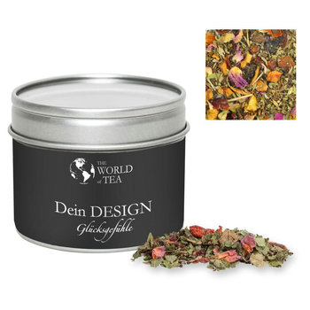 Kräutertee Glücksgefühle, ca. 15g, Metalldose mit Sichtfenster