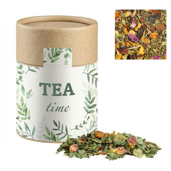 Kräutertee Glücksgefühle, ca. 35g, Biologisch abbaubare Eco Pappdose Midi