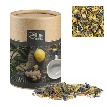 Kräutertee Lemon Ingwer, ca. 35g, Biologisch abbaubare Eco Pappdose Midi