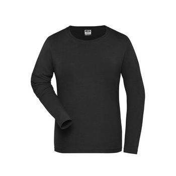Ladies\' BIO Stretch-Longsleeve Work - SOLID --Langarm Shirt aus weichem Elastic-Single-Jersey
