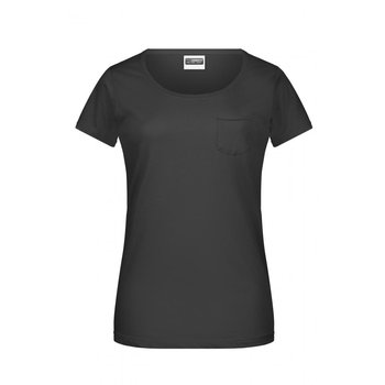 Ladies\'-T Pocket-T-Shirt mit modischer Brusttasche