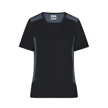 Ladies\' Workwear T-Shirt - STRONG --Strapazierfähiges und pflegeleichtes T-Shirt mit Kontrasteinsätzen