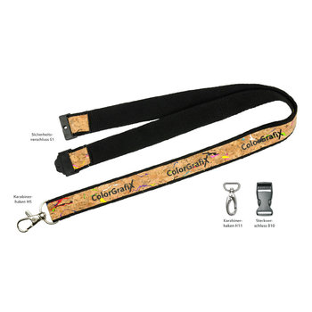 Lanyard mit Korkbesatz