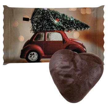 Lebkuchen Schokoherzen gefüllt, ca. 12g, Flowpack