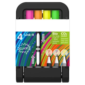 Link-It Highlighter, 4er-Stiftebox