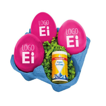 LogoEi 3er  +  Salz - Blau - Pink