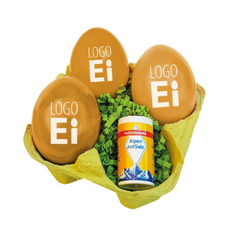 LogoEi 3er  +  Salz - Grün - Gold
