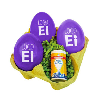LogoEi 3er  +  Salz - Grün - Lila