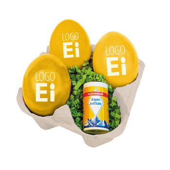 LogoEi 3er  +  Salz - Weiß - Gelb