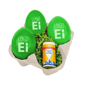 LogoEi 3er  +  Salz - Weiß - Grün