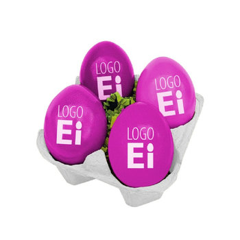 LogoEi 4er-Box - Weiß - Pink