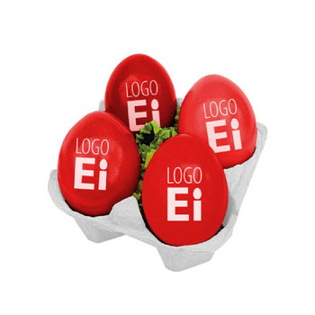 LogoEi 4er-Box - Weiß - Rot