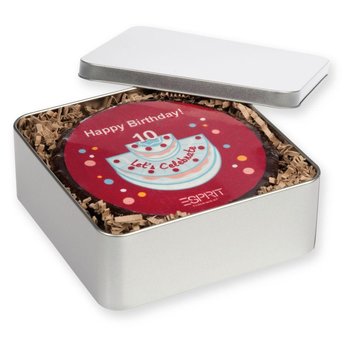 M-DESIGN-TORTE RUND IN METALLBOX