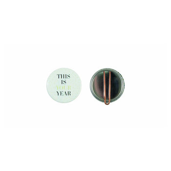 Metallbutton 37mm mit Clip
