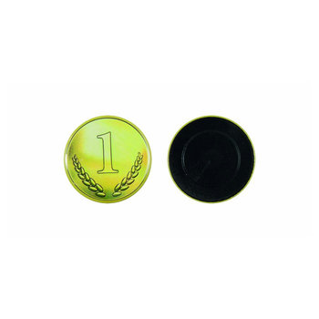 Metallbutton 50mm mit glatte Hinterseite