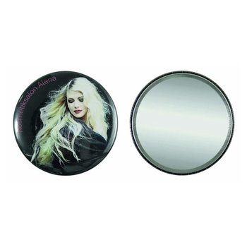 Metallbutton 75mm mit Spiegel