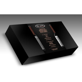 Microplane Geschenkset  Master-Serie Reiben-Set Zester Klinge & sehr grobe Klinge mit Walnussholzgriff