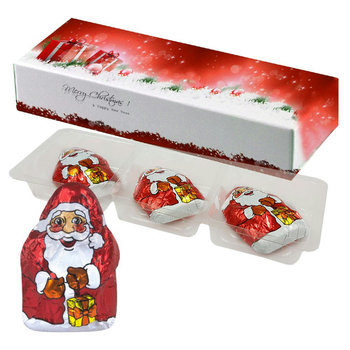 Mini Schoko-Weihnachtsmänner, ca. 20g, Faltschachtel