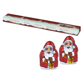 Mini Schoko-Weihnachtsmänner, ca. 60g, Präsent-Stange