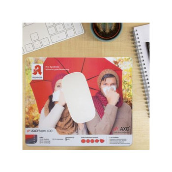 Mousepad AXOPharm 400, 24 x 19,5 cm rechteckig, 1,5 mm dick
