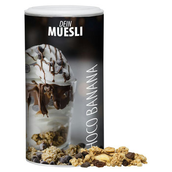 Müsli Knusper Banane-Schoko, ca. 170g, Pappdose Medium