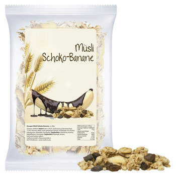 Müsli Knusper Banane-Schoko, ca. 60g, Express Maxi-Tüte mit Etikett