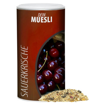Müsli Sauerkirsche, ca. 150g, Pappdose Medium