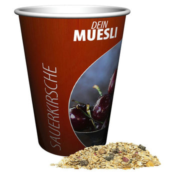 Müsli Sauerkirsche, ca. 50g, Snackbecher Maxi