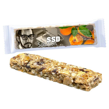Müsliriegel Multikorn-Aprikose, 30g, Express Flowpack mit Etikett