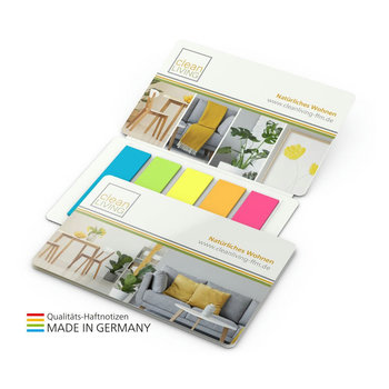 Multi-Card Papiermarker green+blue inkl. 4C-Druck