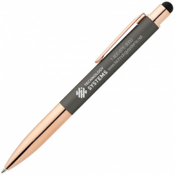 NIAS Soft Touch Kugelschreiber Rose Gold mit Laser Gravur