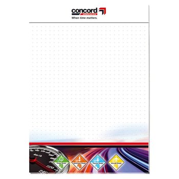 NOTIZBLOCK DIN A4 4-farbig Euro, 25 Blatt