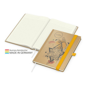 Notizbuch Match-Book Creme bestseller Natura inkl 4C-Druck