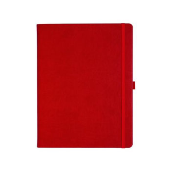 Notizbuch Style Large im Format 19x25cm, Inhalt blanco, Einband Slinky in der Farbe Scarlet