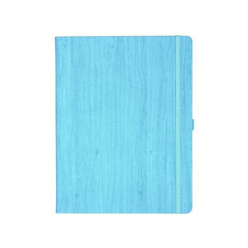 Notizbuch Style Large im Format 19x25cm, Inhalt blanco, Einband Woody in der Farbe Sky