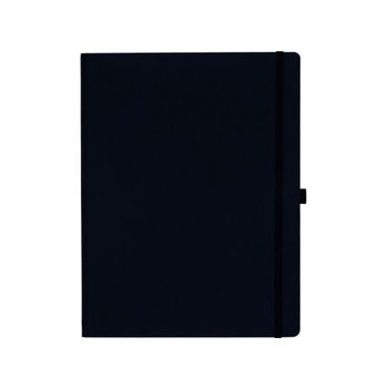 Notizbuch Style Large im Format 19x25cm, Inhalt kariert, Einband Fancy in der Farbe Black