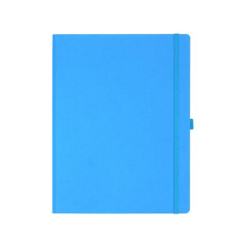 Notizbuch Style Large im Format 19x25cm, Inhalt kariert, Einband Fancy in der Farbe China Blue
