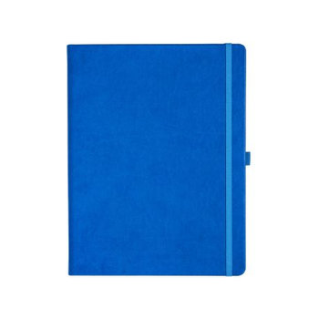 Notizbuch Style Large im Format 19x25cm, Inhalt kariert, Einband Slinky in der Farbe Azure