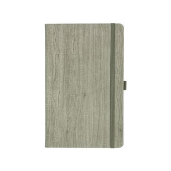 Notizbuch Style Medium im Format 13x21cm, Inhalt blanco, Einband Woody in der Farbe Sludge