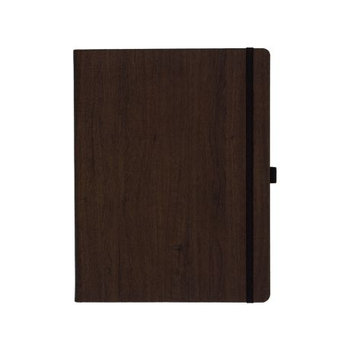 Notizbuch Style SLarge im Format 19x25cm, Inhalt blanco, Einband Woody in der Farbe Brown