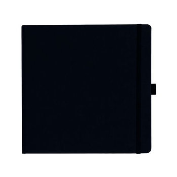 Notizbuch Style Square im Format 17,5x17,5cm, Inhalt blanco, Einband Fancy in der Farbe Black