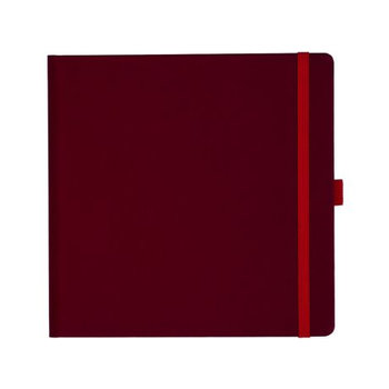 Notizbuch Style Square im Format 17,5x17,5cm, Inhalt blanco, Einband Fancy in der Farbe Ruby Red