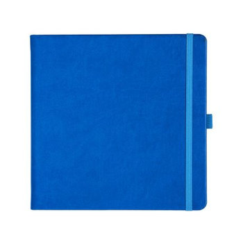 Notizbuch Style Square im Format 17,5x17,5cm, Inhalt blanco, Einband Slinky in der Farbe Azure