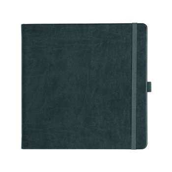 Notizbuch Style Square im Format 17,5x17,5cm, Inhalt blanco, Einband Slinky in der Farbe Dark Grey