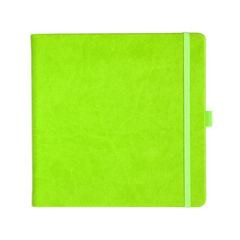 Notizbuch Style Square im Format 17,5x17,5cm, Inhalt blanco, Einband Slinky in der Farbe Lime